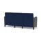 Lesro Siena 3 Seat Tandem Seating No Center Arms, Walnut, MD Ink Back, MD Ink Seat, RS Echo Panels SN3101 - alternate 2